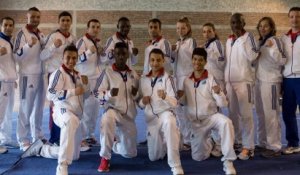 La sélection SANDA de l'équipe de France de Wushu au Championnat d'Europe 2014