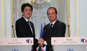 Déclaration aux côtés de Shinzo ABE, Premier ministre du Japon