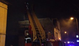 Incendie d'une maison dans le centre de Trouville