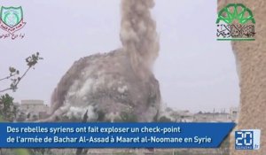 Syrie: Ils font exploser un check-point et tout un quartier de la ville
