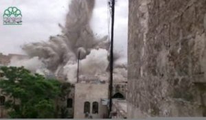 Syrie : l'hôtel Carlton d'Alep détruit par une explosion
