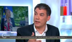 Polémique sur la Marseillaise et Taubira, Olivier Faure (PS) répond à Florian Philippot (FN) - C à vous - 12/05/2014