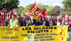 Manifestation des métallos à Douai - 15-05-14