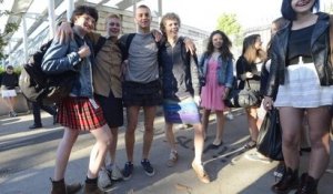 Lutte contre le sexisme : Des lycéens en jupe à Nantes