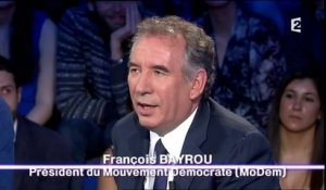 François Bayrou, invité d'ONPC sur France2 - 170514