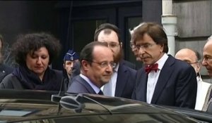 Hollande s'est recueilli au Musée juif de Bruxelles