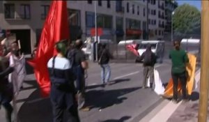 Manifestation à Rodez pendant la visite de Hollande
