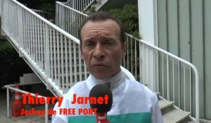 Interview de Thierry Jarnet, jockey de FREE PORT LUX