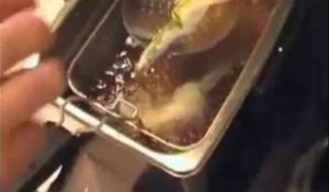 Recette de chef : daurade en écailles de courgettes et tempura de fleurs de courgettes