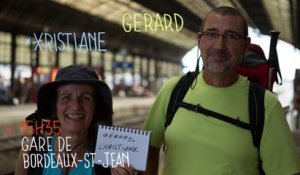 Gérard et Christiane, Gare de Bordeaux