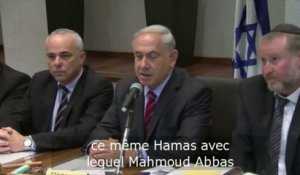 Benjamin Netanyahu accuse le Hamas d'avoir enlevé trois Israéliens
