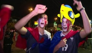 Mondial: la joie des supporteurs français à Porto Alegre
