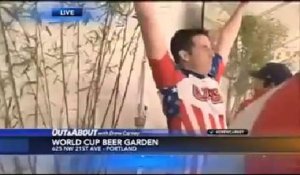 La réaction délirante d'un reporter américain en plein match du Mondial