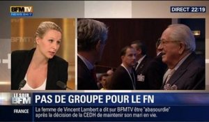 Le Soir BFM: Marine Le Pen ne parvient pas à constituer un groupe au Parlement européen - 25/06 1/5
