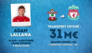 Officiel : Liverpool s'offre Adam Lallana !