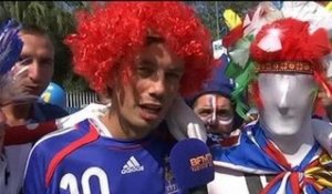 France-Allemagne: avant le match, ambiance euphorique du côté des supporters français - 04/07