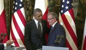 Pologne: Barack Obama rassure ses alliés d'Europe de l'Est