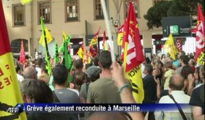 Grève SNCF: reconduction à Nantes et Marseille