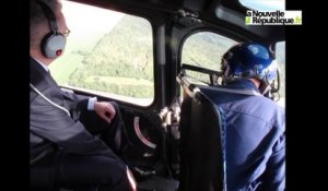 VIDEO (41). Survol de l'A10 à bord de l'hélicoptère de la gendarmerie