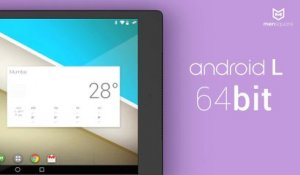 Concept d'une tablette HTC Nexus 8 sous Android L