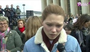Exclu Vidéo : Léa Seydoux émue à la manifestation #BringBackOurGirls : "Qu'une telle chose se passe en 2014 est absurde !"