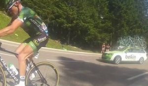 Tour de France: Thomas Voeckler s'arrête en pleine course pour répondre à des huées