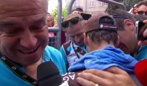 Tour de France : les larmes de joie de Jean-Christophe Péraud