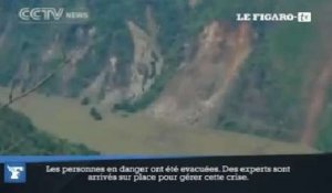Chine : un lac formé par le séisme menace de déborder