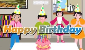 Happy Birthday Song - Nursery Rhymes For Kids - Cartoon Animation For Children