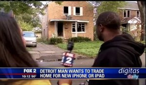 Crise immobilière : il vend sa maison contre un Iphone 6