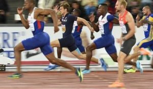 Christophe Lemaître médaille d'argent sur 100m