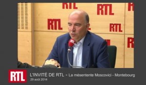 VIDÉO - "Montebourg et moi n'avons pas la même sensibilité politique", dit Moscovici