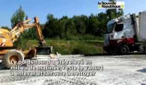 VIDEO. Loir-et-Cher : 22 tonnes de yaourt sur l'autoroute A85