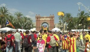Les Catalans dans la rue pour réclamer un vote sur leur indépendance