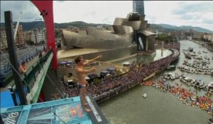 Images impressionnantes du championnat de plongeon à Bilbao