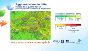 La météo du 26 septembre 2014