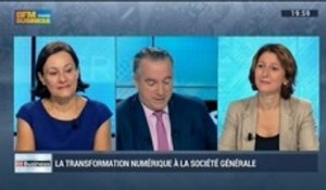 La Société Générale en pleine transformation numérique ?: Françoise Marcadal-Delassales et Nathalie Wright, dans 01Business – 27/09 1/4