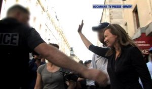 DOCUMENT BFMTV – Valérie Trierweiler évacuée par la police vers Barbès
