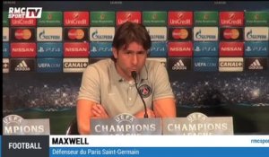 Football / PSG - FC BARCELONE : Maxwell veut gagner pour Ibrahimovic 29/09