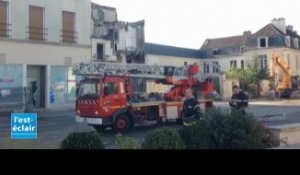 Les dégâts après l'incendie de Bar-sur-Aube