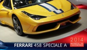 La Ferrari 458 Speciale A en direct du Mondial de l'Auto 2014