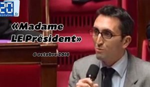«Madame LE président»: un outrage de Julien Aubert?