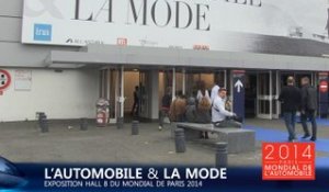 Visite de l'exposition "Automobile et Mode" du Mondial de l'Auto 2014