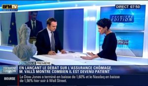 Politique Première: Réforme de l’assurance-chômage: Manuel Valls sera-t-il patient ? - 08/10