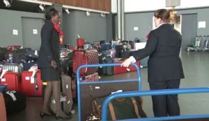 Les bagages s'accumulent à Brussels Airport