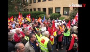 Manifestation de 6 syndicats bientôt SDF à Cergy