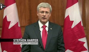 Stephen Harper: "le Canada ne se laissera pas intimider"