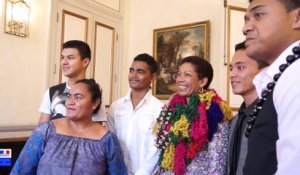 La ministre des Outre-mer a reçu une classe de lycéens de Wallis-et-Futuna " dans le cadre des cordées de la réussite éducatives "
