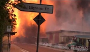 Enorme explosion de gaz en Allemagne