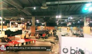 Paris Games Week 2014 : le montage du salon filmé par un drone